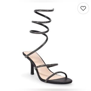Apt. 9 Elegant Black Spiral Strap Dress Heels